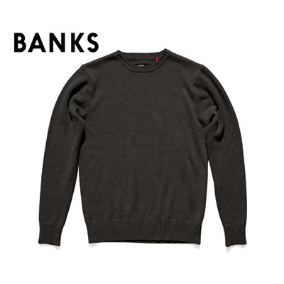 [BANKS] AKN0013 SWEATER BLK (뱅크스 니트 스웨터 블랙)