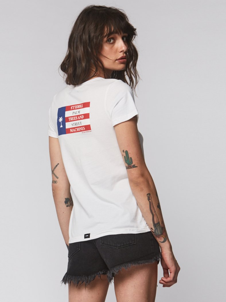 [THRILLS] Womens Nebraska Tee WHITE (스릴스 우먼스 네브라스카 티)