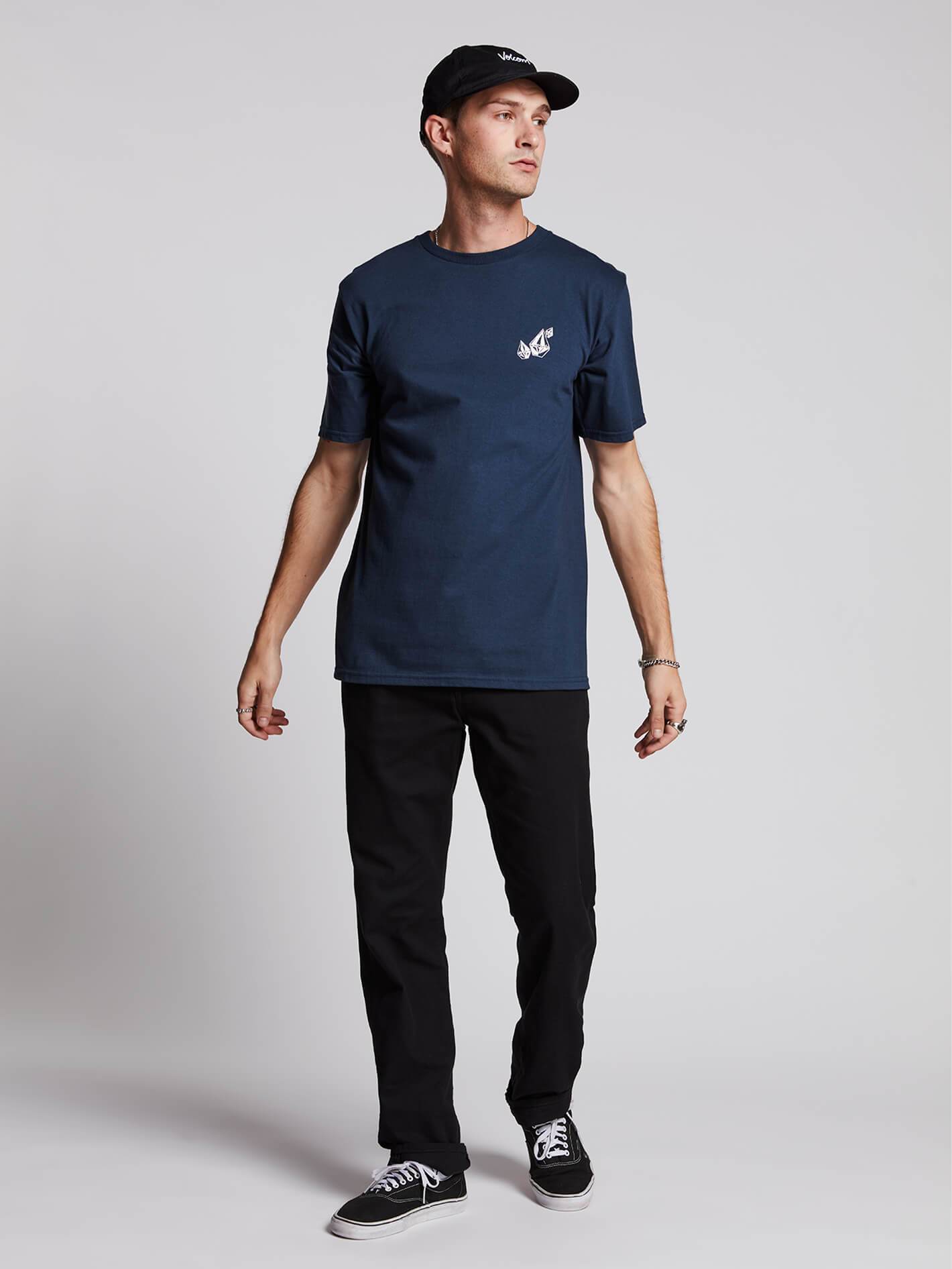 [VOLCOM] 볼컴 반팔티셔츠 LOPEZ WEB SHORT SLEEVE TEE (NAVY)