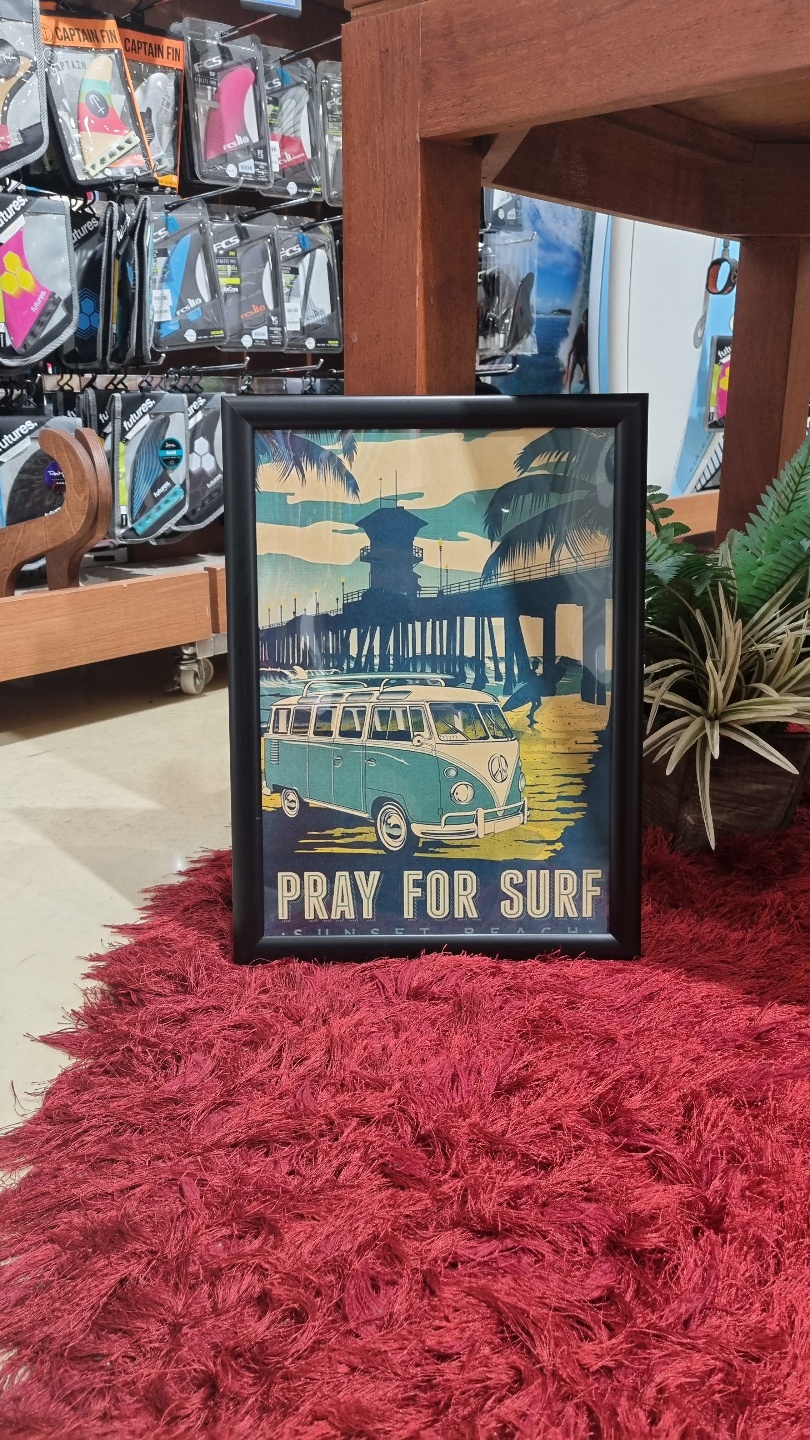 서핑 인테리어 소품 - 액자 PRAY FOR SURF - SUNSET BEACH