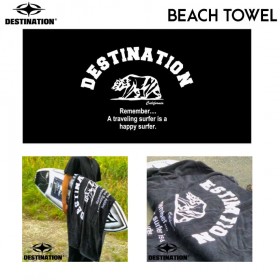 서핑비치타올 [DESTINATION] BEACH TOWEL - BLK