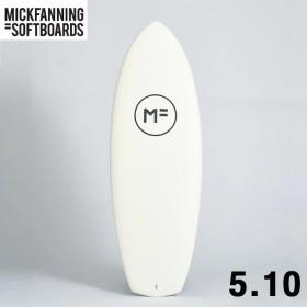 비기너용 서핑보드 믹패닝 소프트보드 5.10 MICK PANNING LITTLE MARLEY - WHITE 리틀말리 (핀포함)