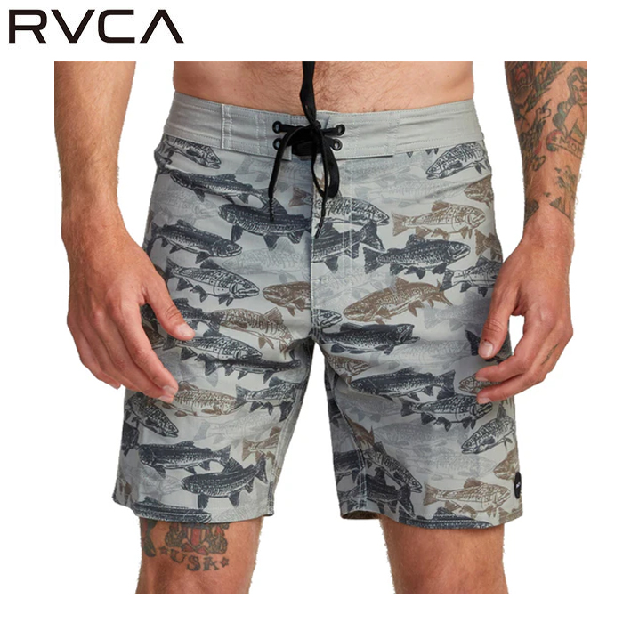 루카 반바지 [RVCA] BEN HORTON FISH CAMO 17 BOARDSHORTS