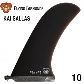 서핑롱보드핀 카이살라스 10 [FLYING DIAMONDS] KAI SALLAS CAT WALK PIVOT BLK